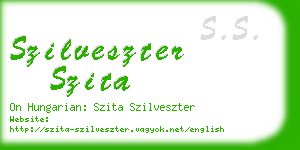 szilveszter szita business card